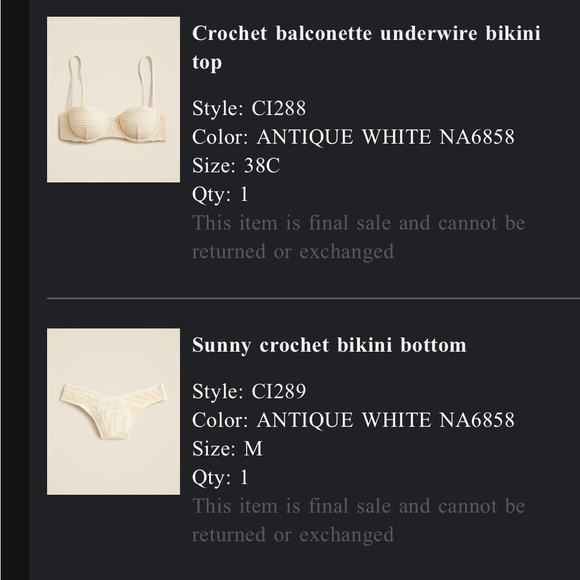 J. Crew Cream Textured Bikini Set - Picture 6 of 6